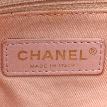 Chanel Lurex Boucle Deauville Drawstring Bag Pink 7 of 14