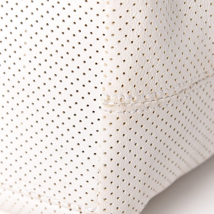 Bottega Veneta Nappa Intrecciato Perforated Regent Tote White 16 of 18