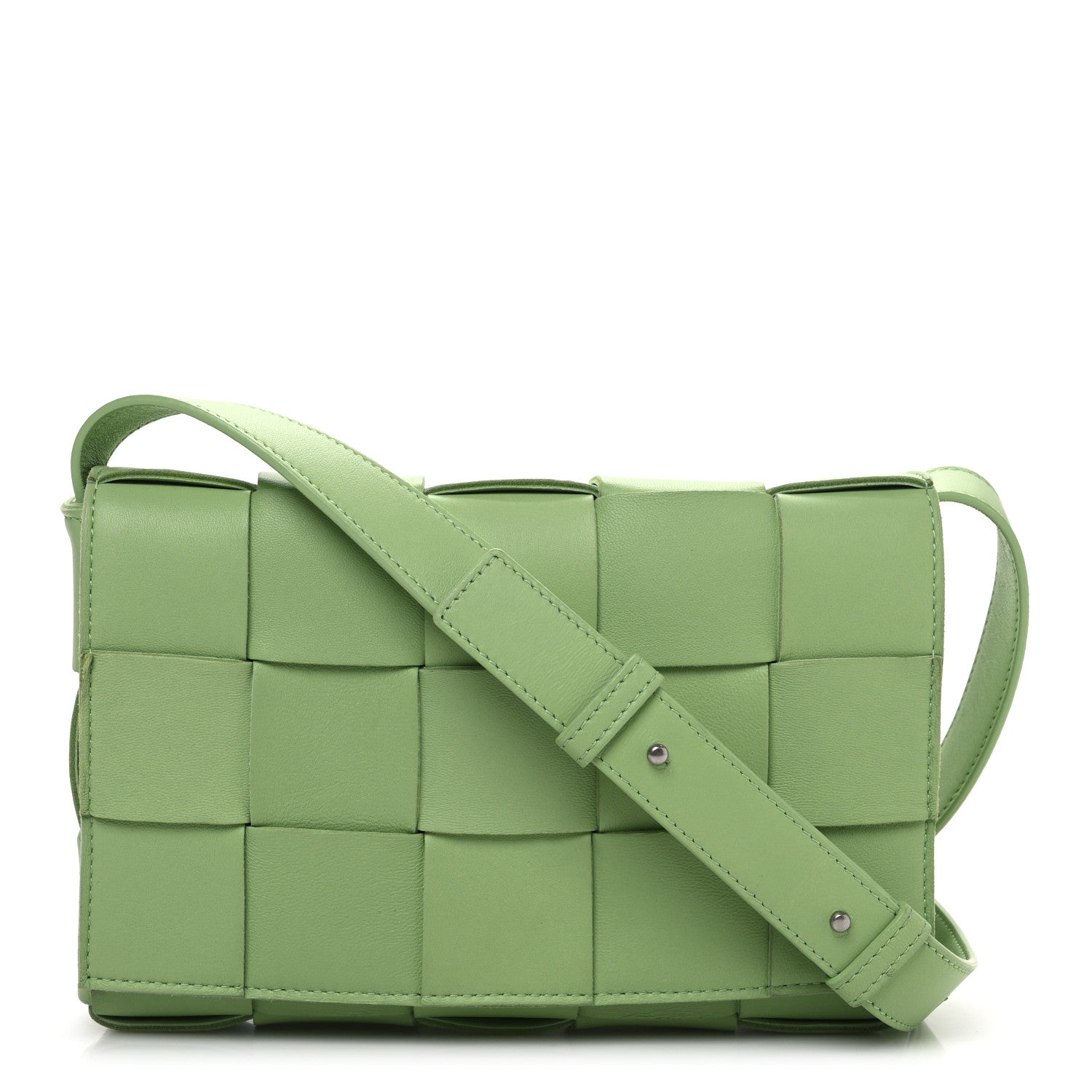 Bottega Veneta Nappa Maxi Intreccio Cassette Bag Pistachio 1 of 11