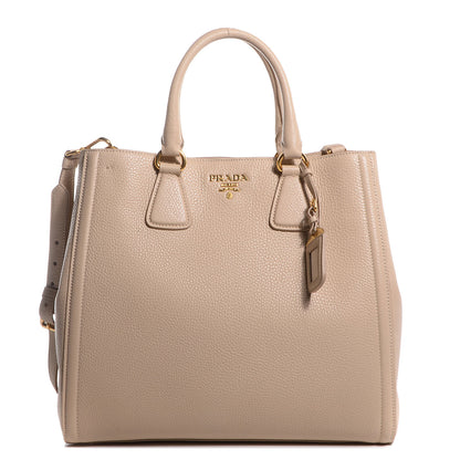 Prada Vitello Daino Shopping Tote Sabbia 11 of 21