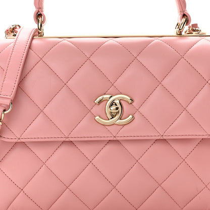 Chanel Lambskin Quilted Small Trendy CC Flap Dual Handle Bag Light Pink 8 of 11