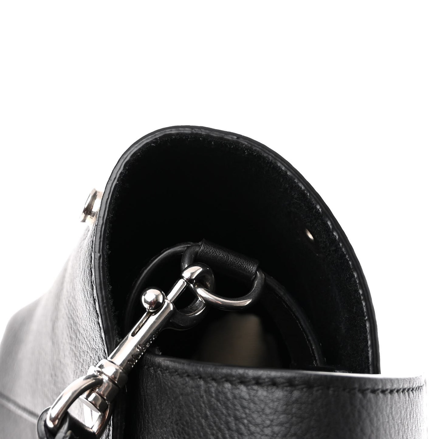 Calfskin Zip Chain Bayswater Black