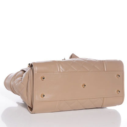 Burberry Quilted Calfskin Large Manor Tote Beige 4 of 11