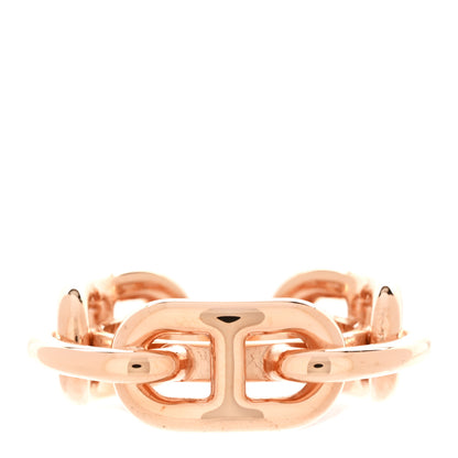 Hermes Plated Brass Regate Scarf Ring Plaqué Or Rose 1 of 5