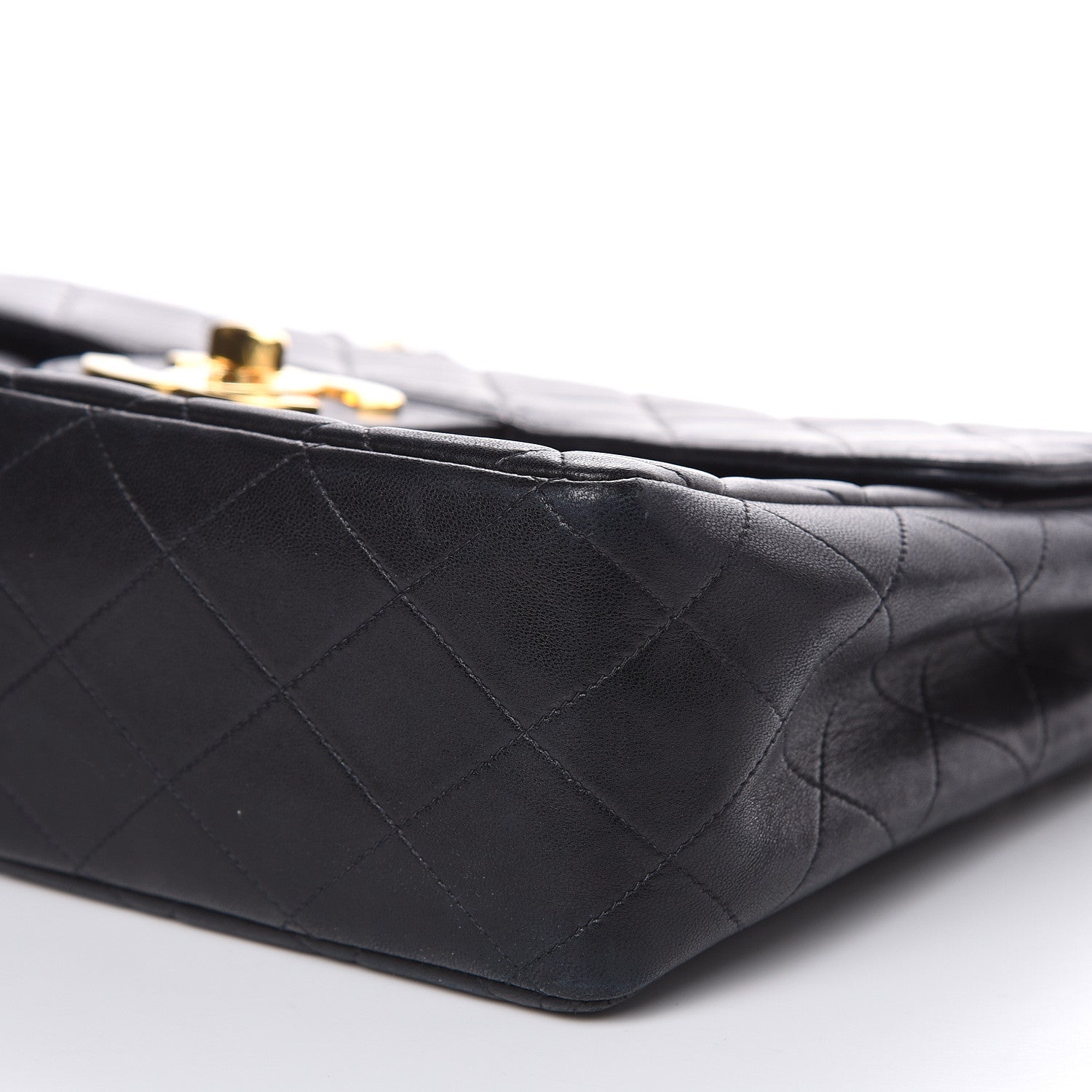 Chanel Lambskin Quilted XL Jumbo Single Flap Black 8 of 18