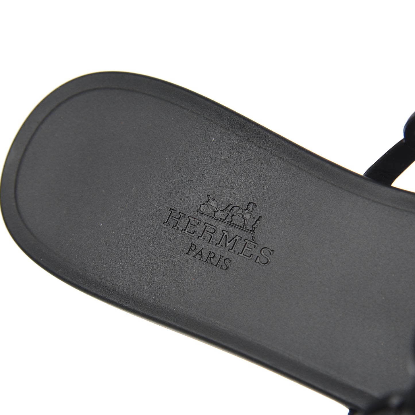 Rubber Chaine d'Ancre Rivage Sandals 38 Black
