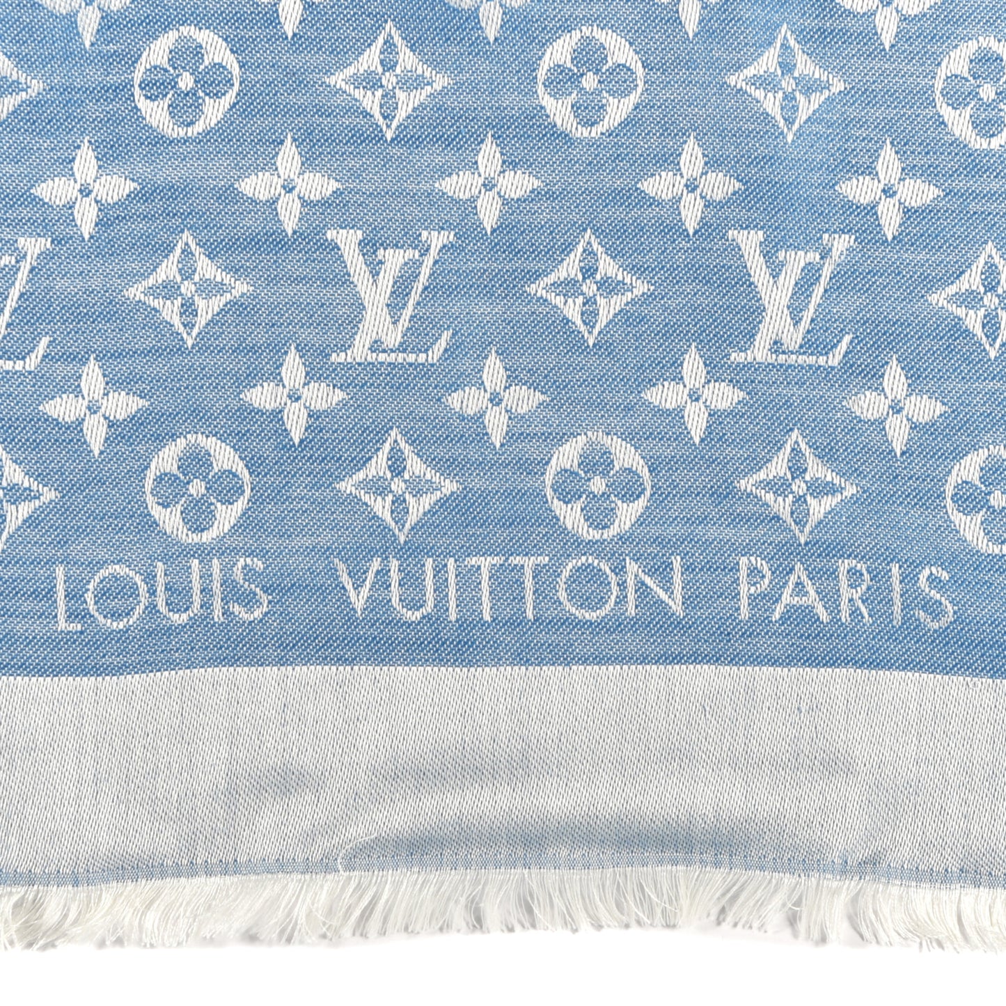 Wool Silk Monogram Shawl