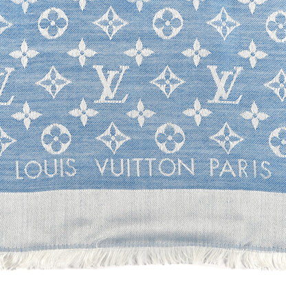 Louis Vuitton Wool Silk Monogram Shawl 2 of 3