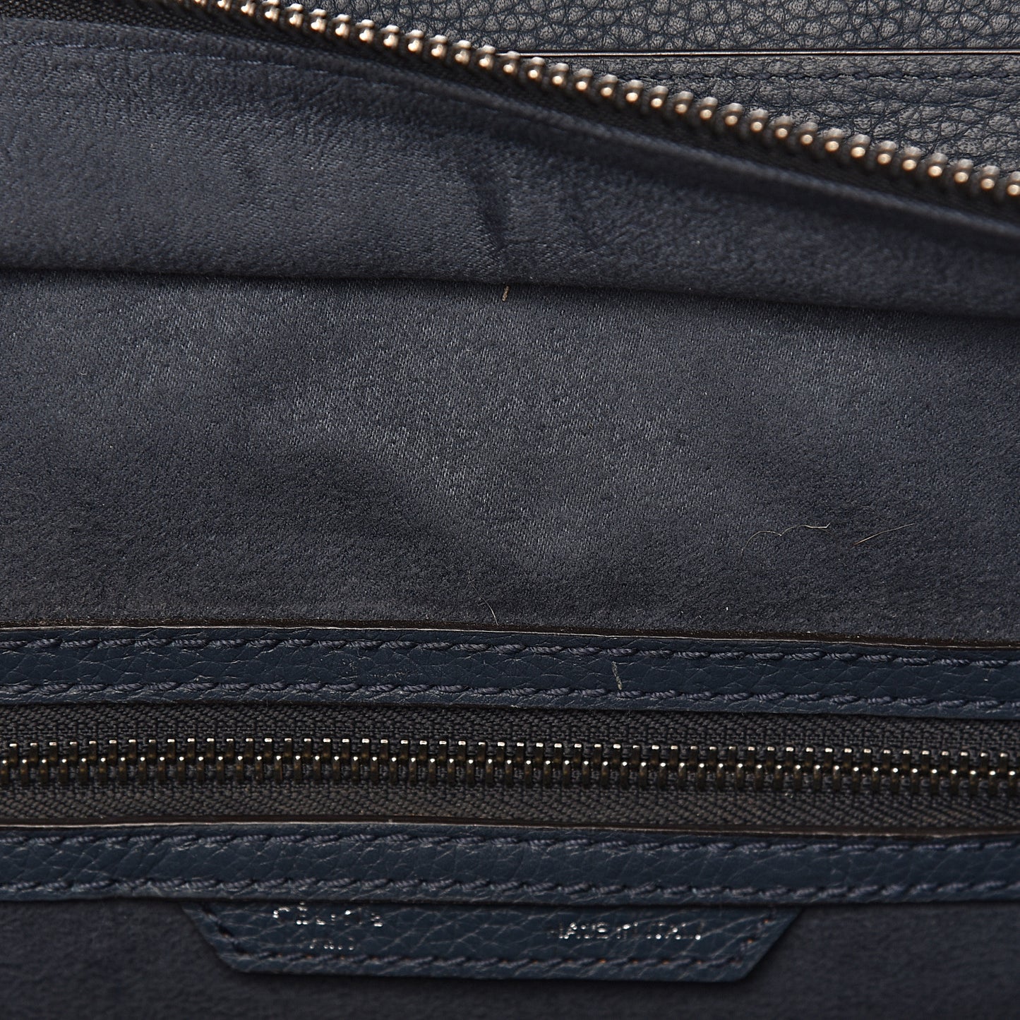 Drummed Calfskin Micro Luggage Orage