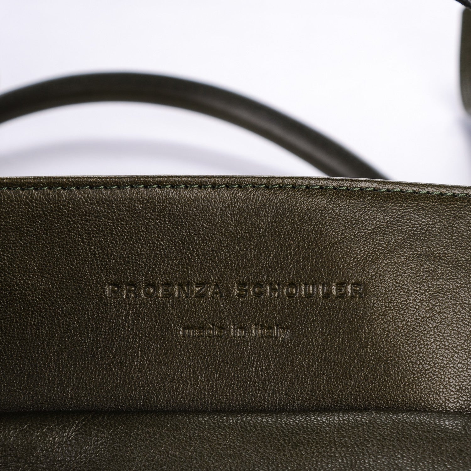 Proenza Schouler Lambskin Small PS1 Keep All Military 7 of 8