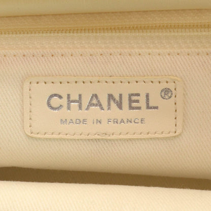 Chanel Lambskin Cells Accordion Tote Dark White 9 of 13