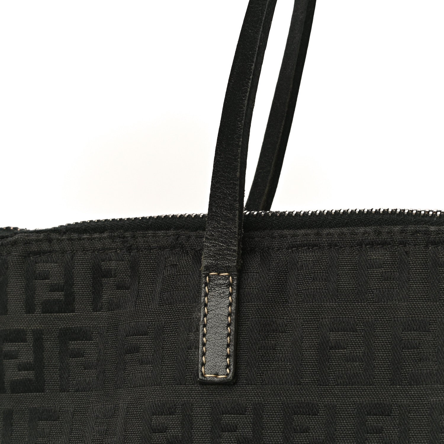 Fendi Zucchino Roll Tote Black 11 of 14