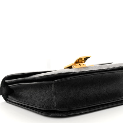 Celine Goatskin Medium Classic Box Flap Bag Black 9 of 14