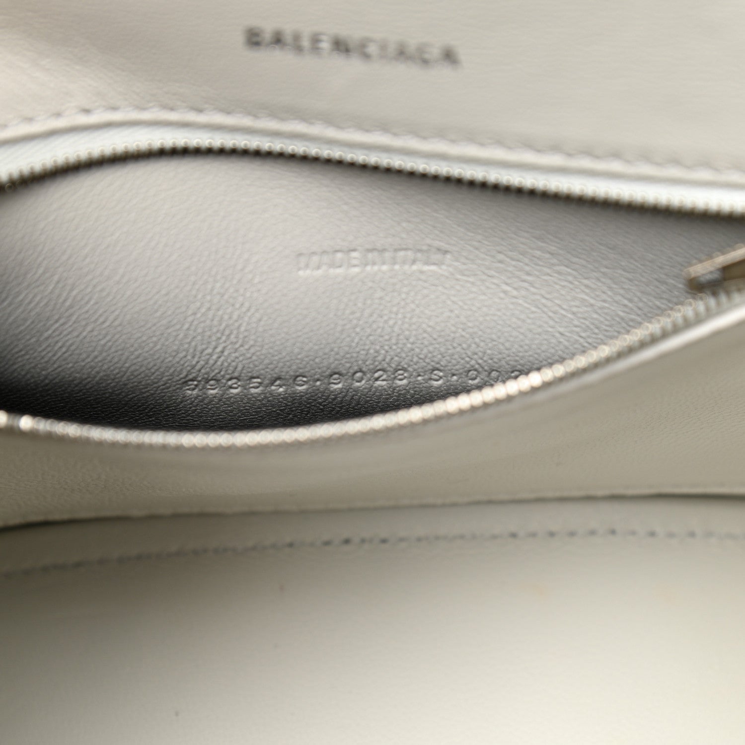 Balenciaga Shiny Box Calfskin Small Hourglass Top Handle Bag Chalky White 6 of 8