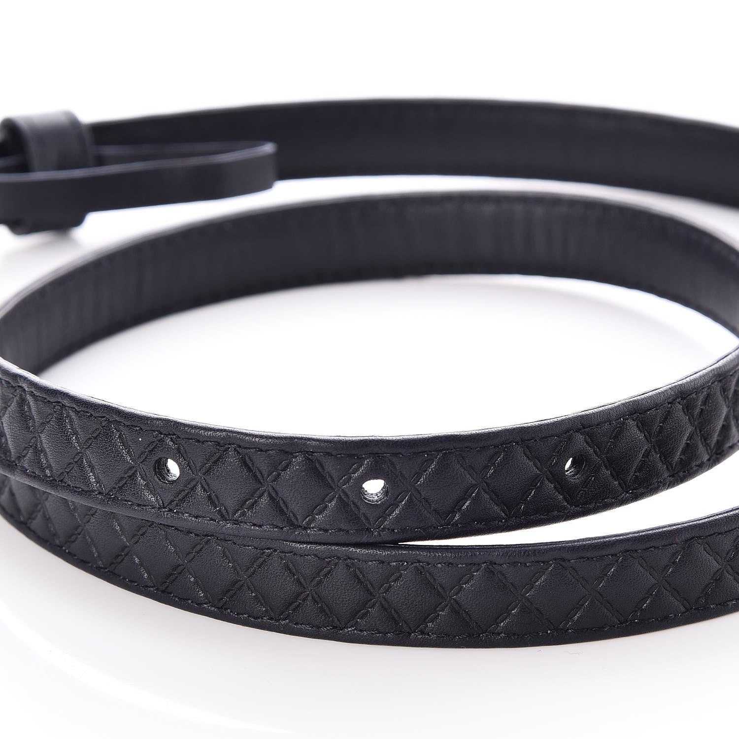 Chanel Lambskin Quilted CC Belt 75 30 Navy 5 of 8