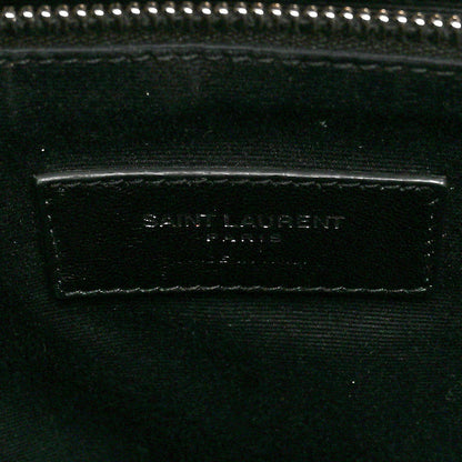 Saint Laurent Calfskin Y Quilted Monogram Medium Loulou Backpack Black 6 of 11