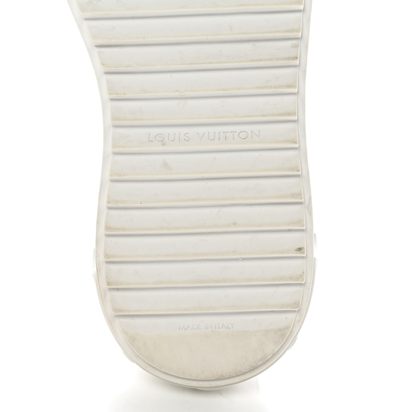 Lambskin Embossed Monogram Time Out Sneakers 36 White