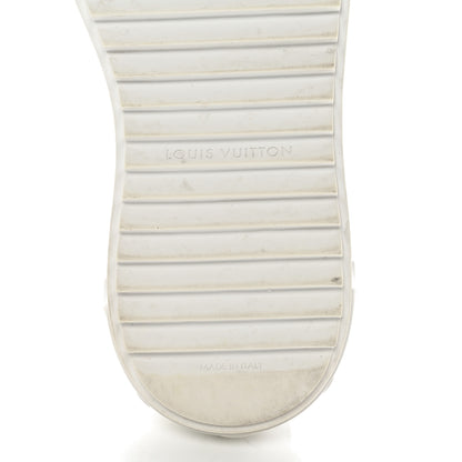 Louis Vuitton Lambskin Embossed Monogram Time Out Sneakers 36 White 6 of 11
