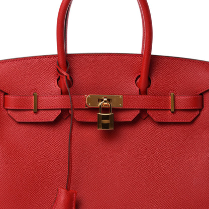 Hermes Epsom Birkin 30 Rouge Casaque 10 of 11