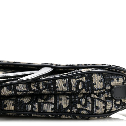 Christian Dior Oblique Mini Saddle Bag Blue 10 of 13