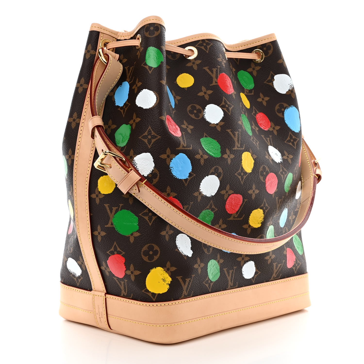 Louis Vuitton LV X YK Monogram Dots Noe Multicolor 3 of 11