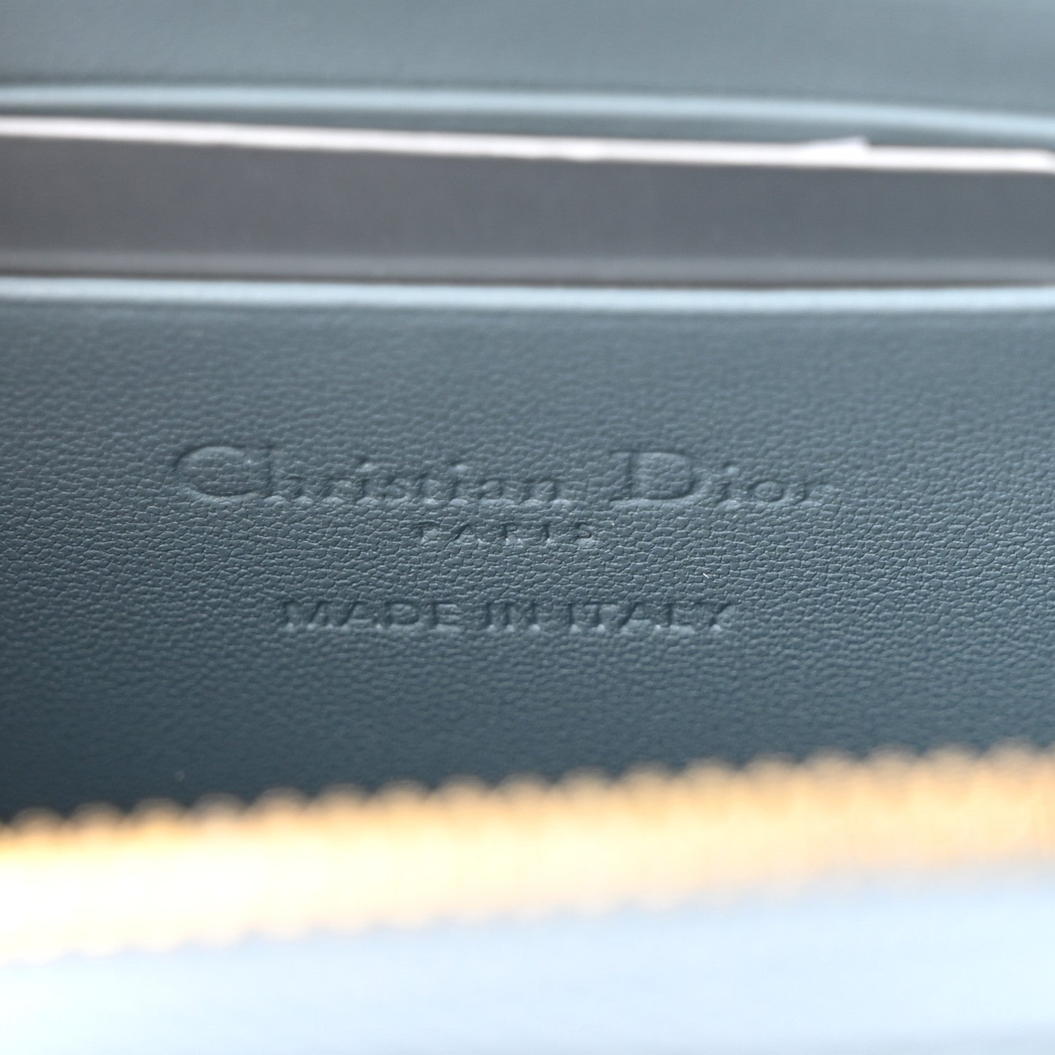 Christian Dior Patent Cannage Lady Dior Phone Holder Cloud Blue 6 of 10
