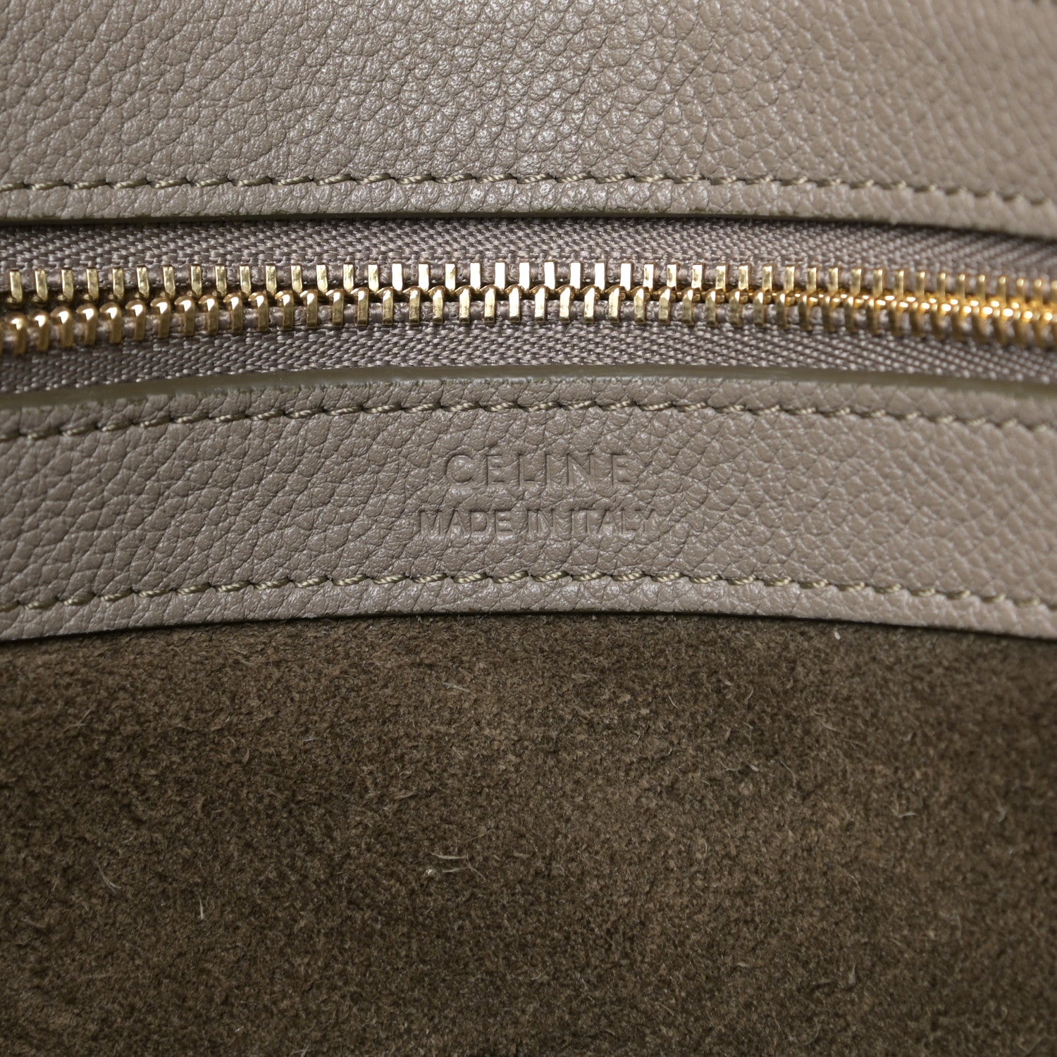 Celine Soft Grained Calfskin Medium Belt Cabas Phantom Taupe 10 of 15