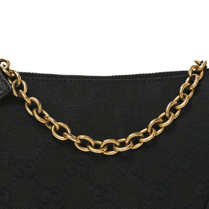 Gucci Monogram Horsebit Nail Chain Pochette Black 8 of 10