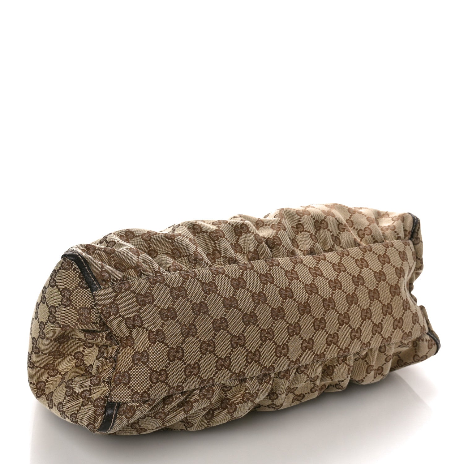 Gucci Monogram Large D Gold Hobo Dark Brown 4 of 12