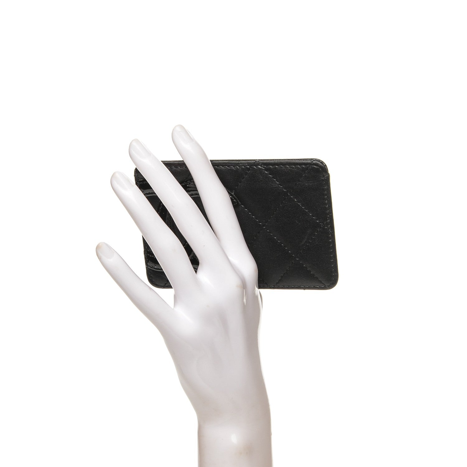 Chanel Calfskin Quilted Cambon Card Holder Black 2 of 7