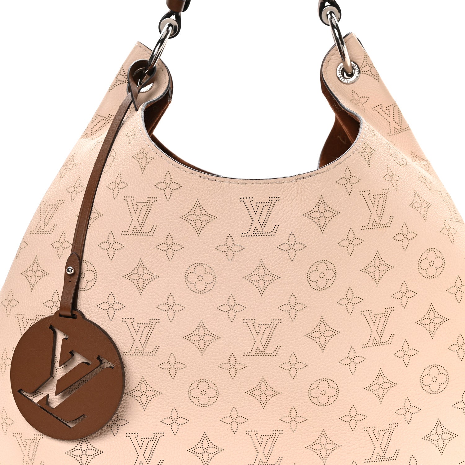 Louis Vuitton Mahina Carmel Hobo Creme 7 of 9