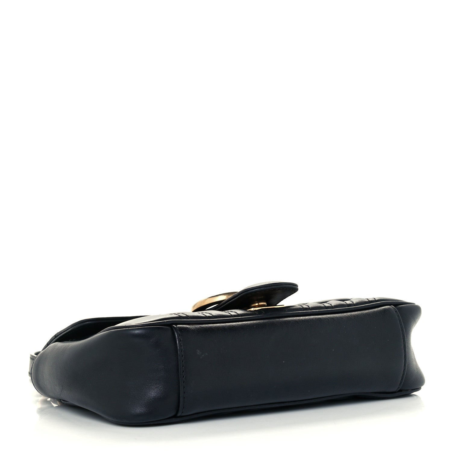 Gucci Calfskin Matelasse Mini GG Marmont Shoulder Bag Black 4 of 20