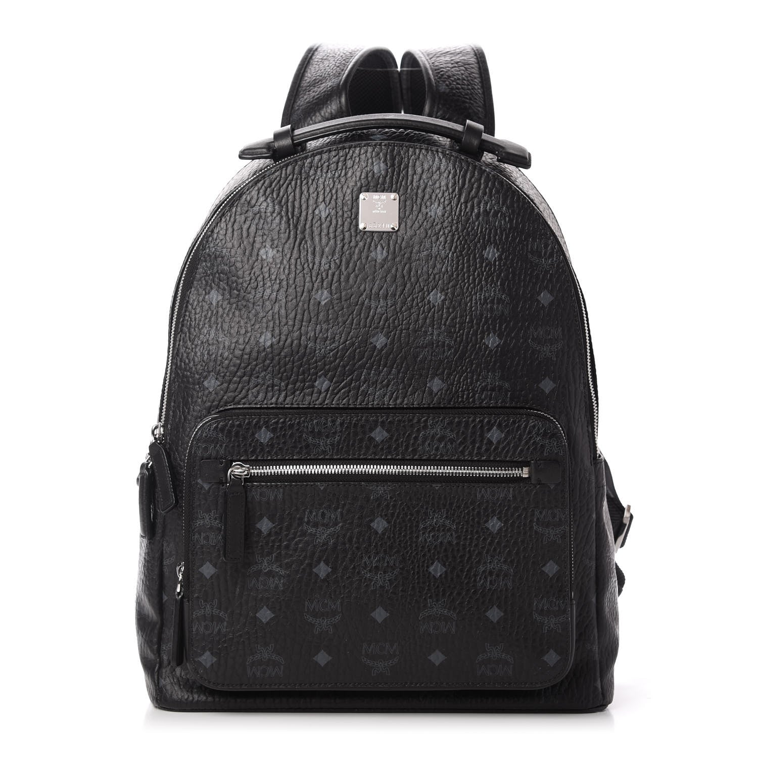 MCM Visetos Medium Stark Backpack Black 1 of 9