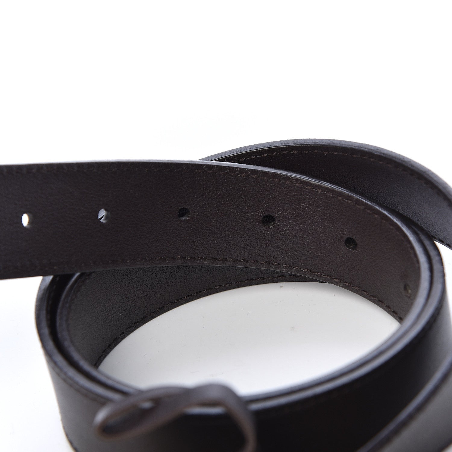 Gucci Moon Calfskin Double G 30mm Belt 90 36 Dark Cocoa 5 of 8
