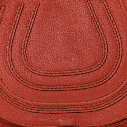 Chloe Calfskin Medium Marcie Round Zip Crossbody Bag Maple Leaf 7 of 9