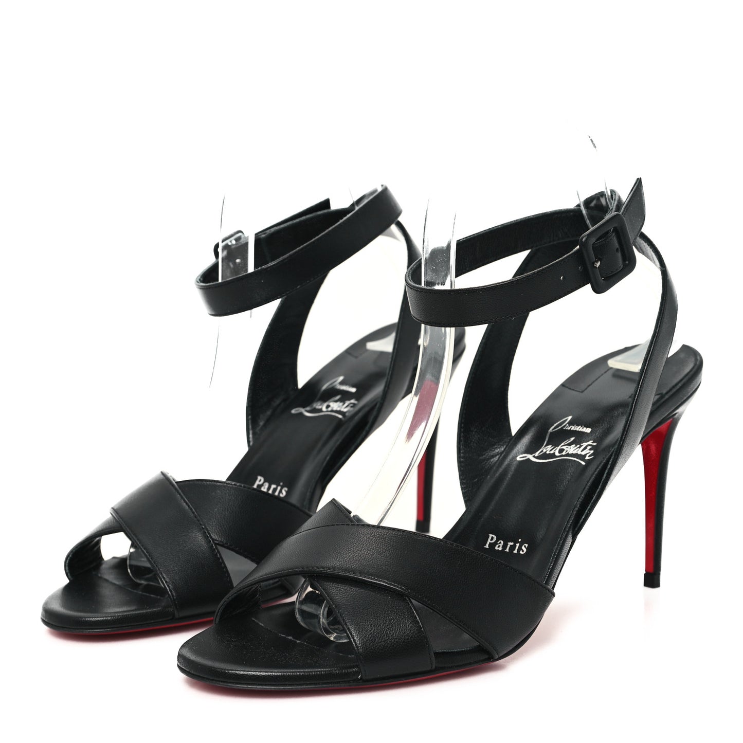 Nappa Mariza 85 Sandals 40.5 Black