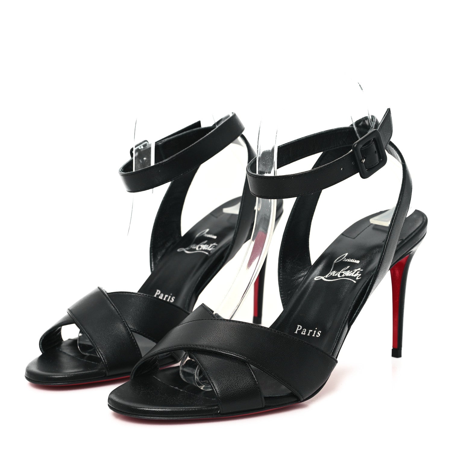 Christian Louboutin Nappa Mariza 85 Sandals 40.5 Black 4 of 10