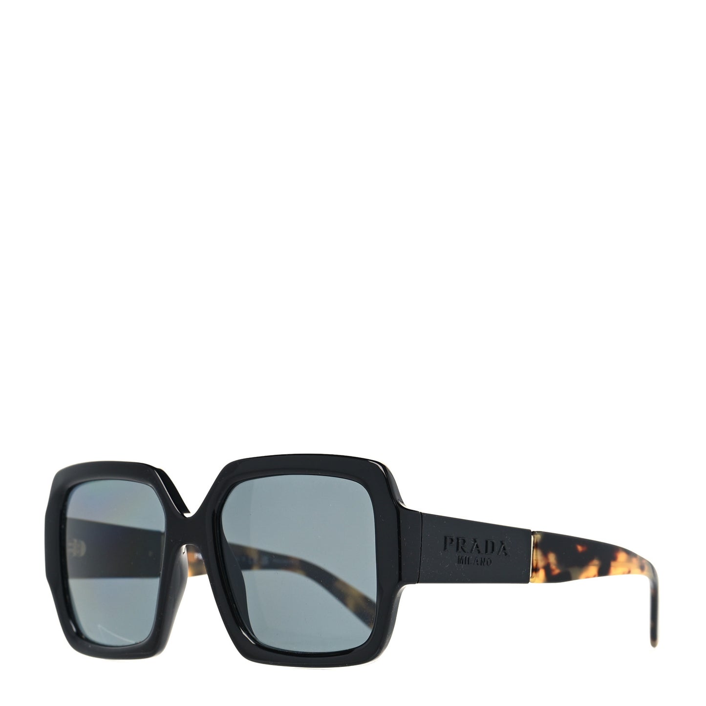 Oversized Monochrome Sunglasses SPR 21X Black Tortoise