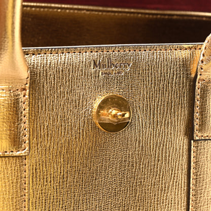 Mulberry Metallic Printed Goatskin Small Bayswater Satchel Gold 6 of 9