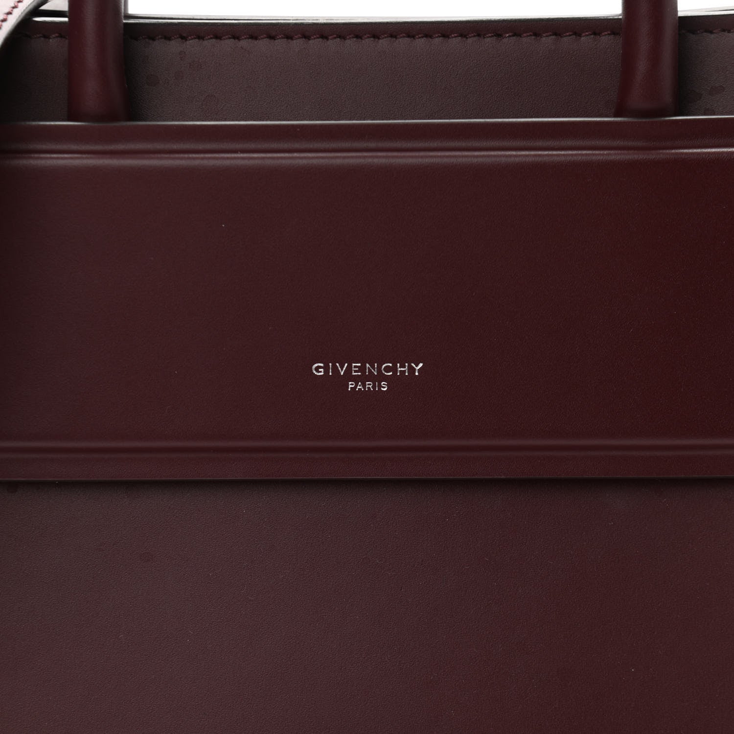 Givenchy Smooth Calfskin Mini Horizon Satchel Oxblood 7 of 9