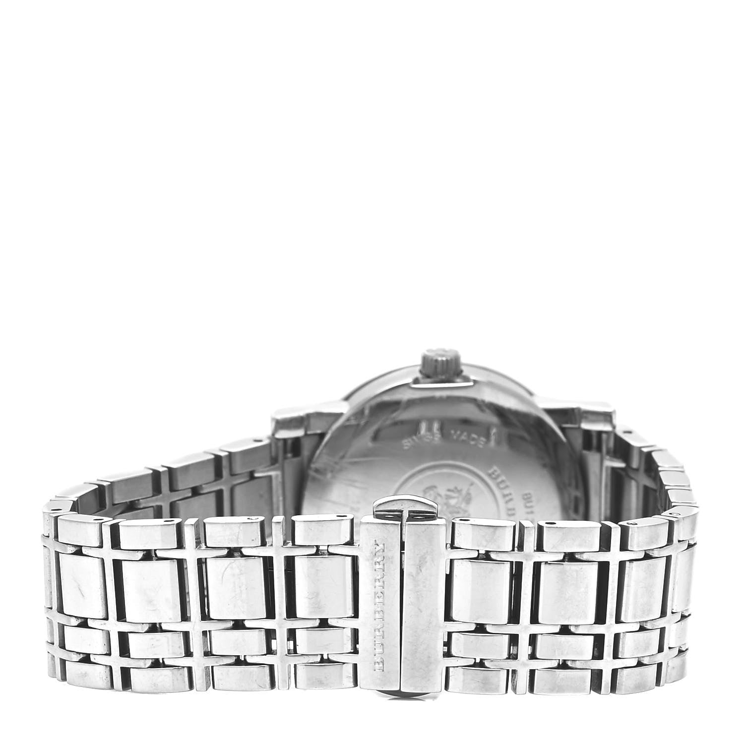 Burberry Stainless Steel Diamond Mother of Pearl 28mm Heritage Quartz Watch BU1370 1 of 5