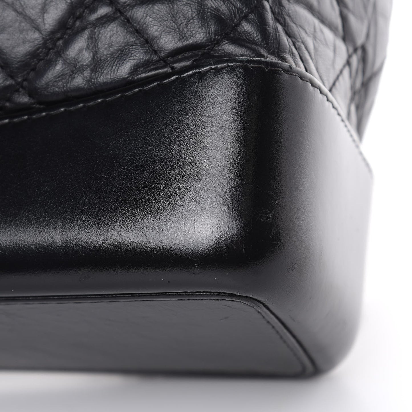 Aged Calfskin Quilted Small Gabrielle Backpack Black
