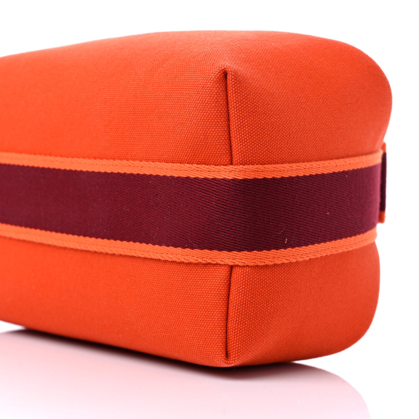 Canvas Small Bride-A-Brac Pouch Orange Burgundy