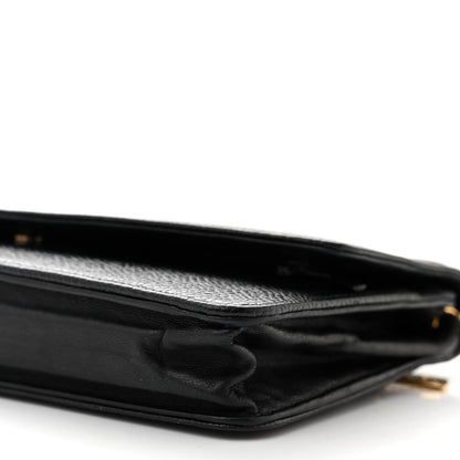 Chanel Caviar Timeless CC Wallet On Chain WOC Black 11 of 11