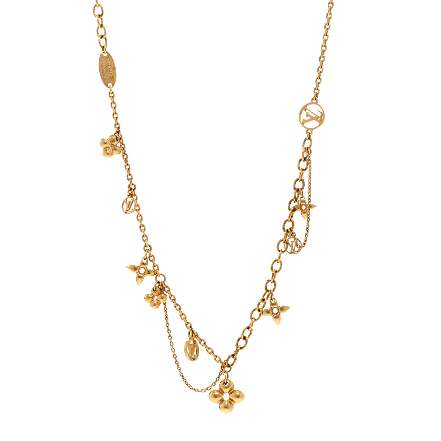 Metal Blooming Supple Necklace Gold