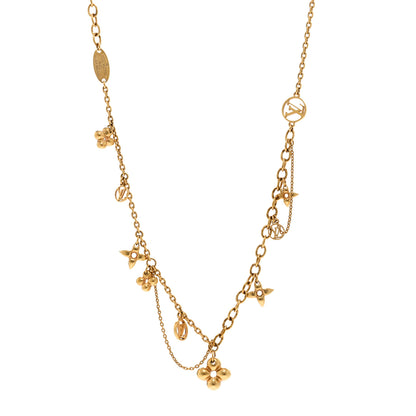 Louis Vuitton Metal Blooming Supple Necklace Gold 1 of 6