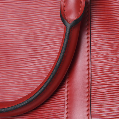 Louis Vuitton Epi Keepall 55 Castillan Red 13 of 16