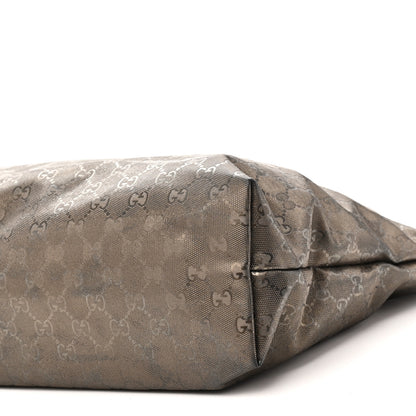 Gucci Imprime Monogram Medium Zippered Shopping Tote Pewter 10 of 10