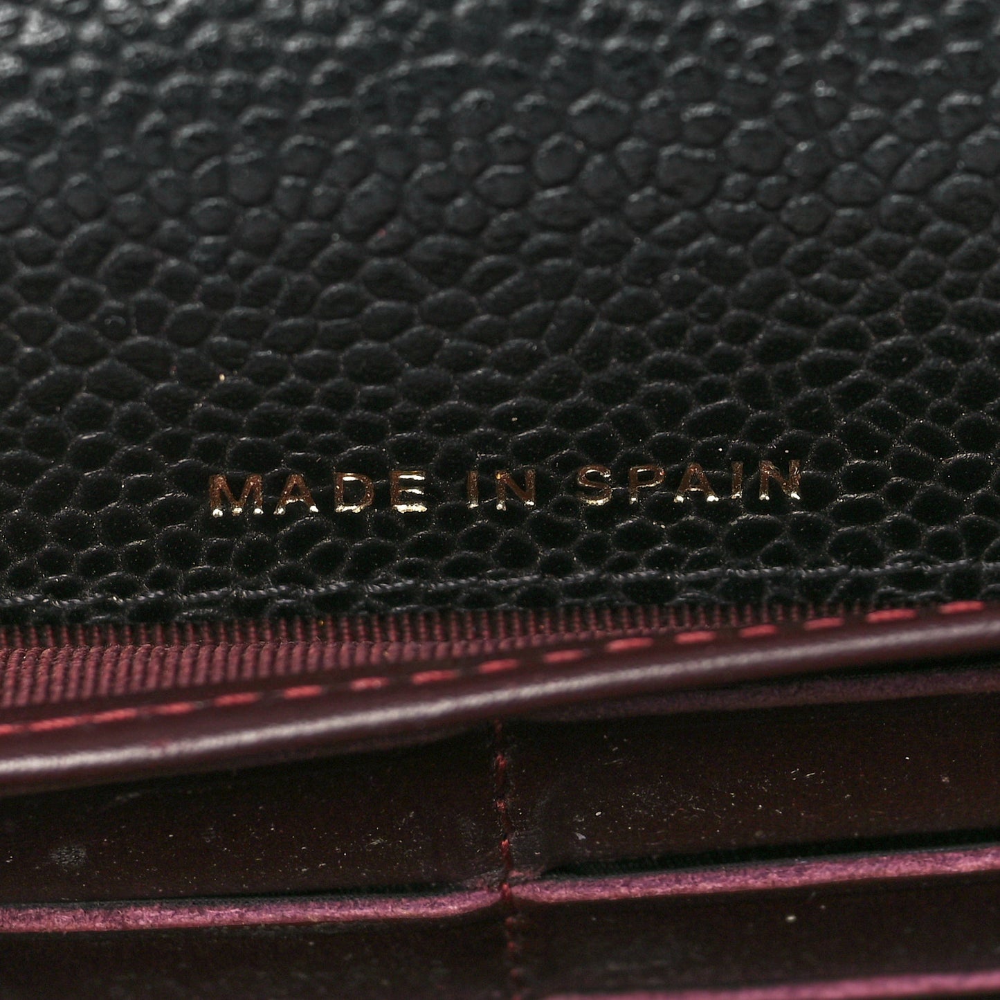 Caviar Quilted Large Gusset Flap Wallet Black