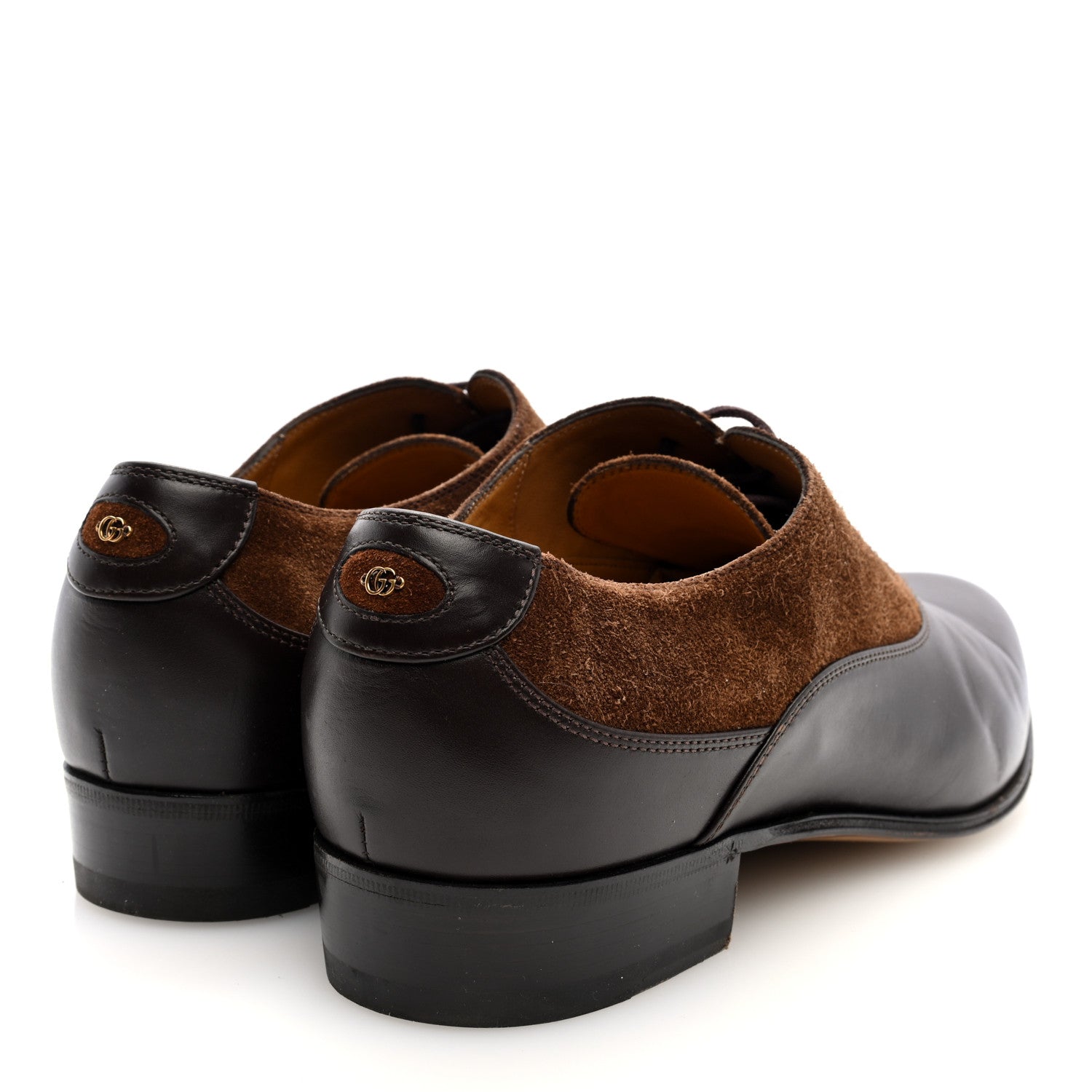 Gucci New Waxed Calfskin Supersofty Oxfords 9 Cocoa Brown Sugar 5 of 9